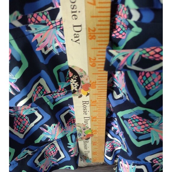 Lulu B Dress Size Large Womens Tiered Ruffles Pineapple Cruise Resort UPF 50+ - Picture 7 of 7